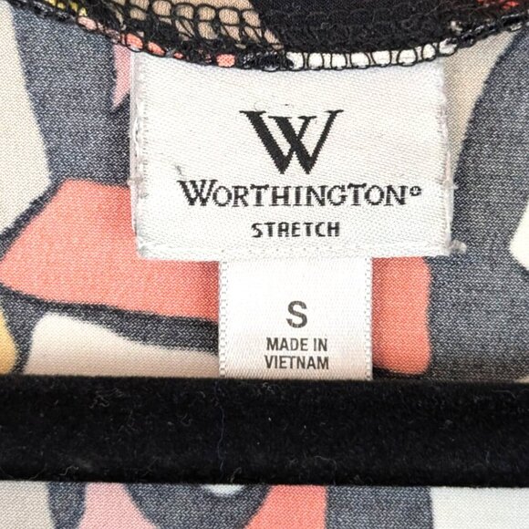 Worthington Colourful Abstract Top - Picture 6 of 6